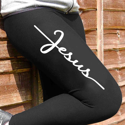 Jesus Script Leggings