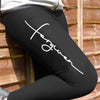 Forgiven Script Leggings