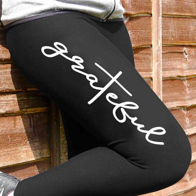 Grateful Script Leggings