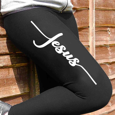 Jesus Script Leggings