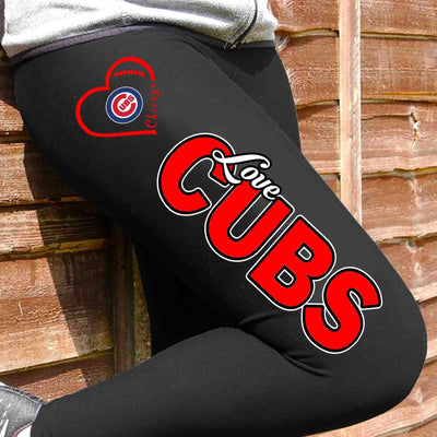 Chicago Love Baseball Leggings