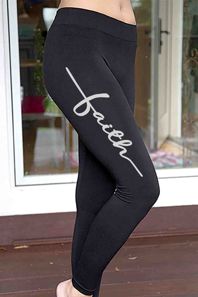 Faith Script Leggings