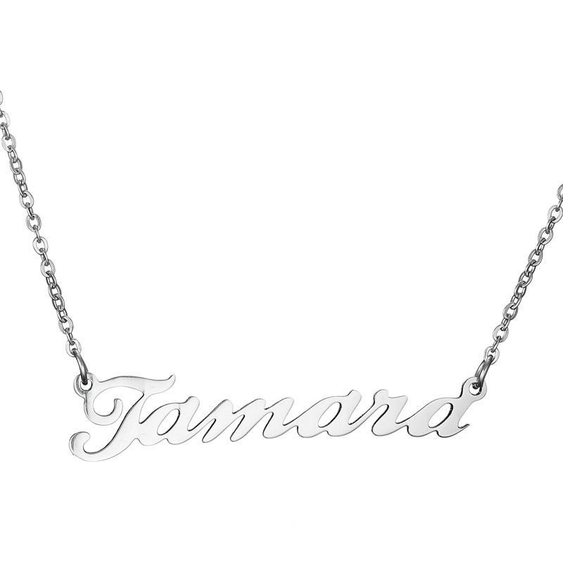 Custom Ballpark Font Name Necklace