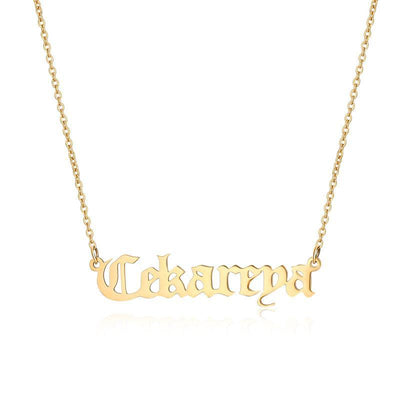 Old English (Ancient) Custom Name Necklace